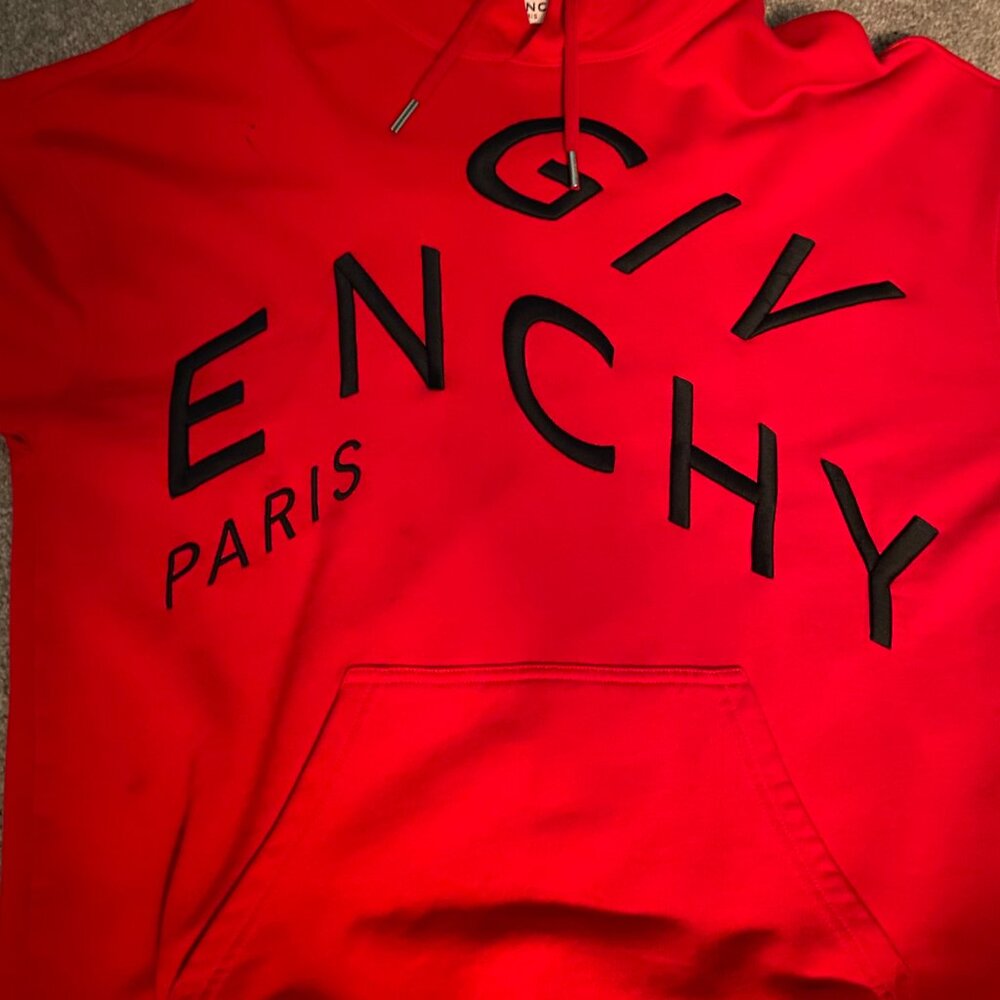 Givenchy refracted embroidered logo hoodie